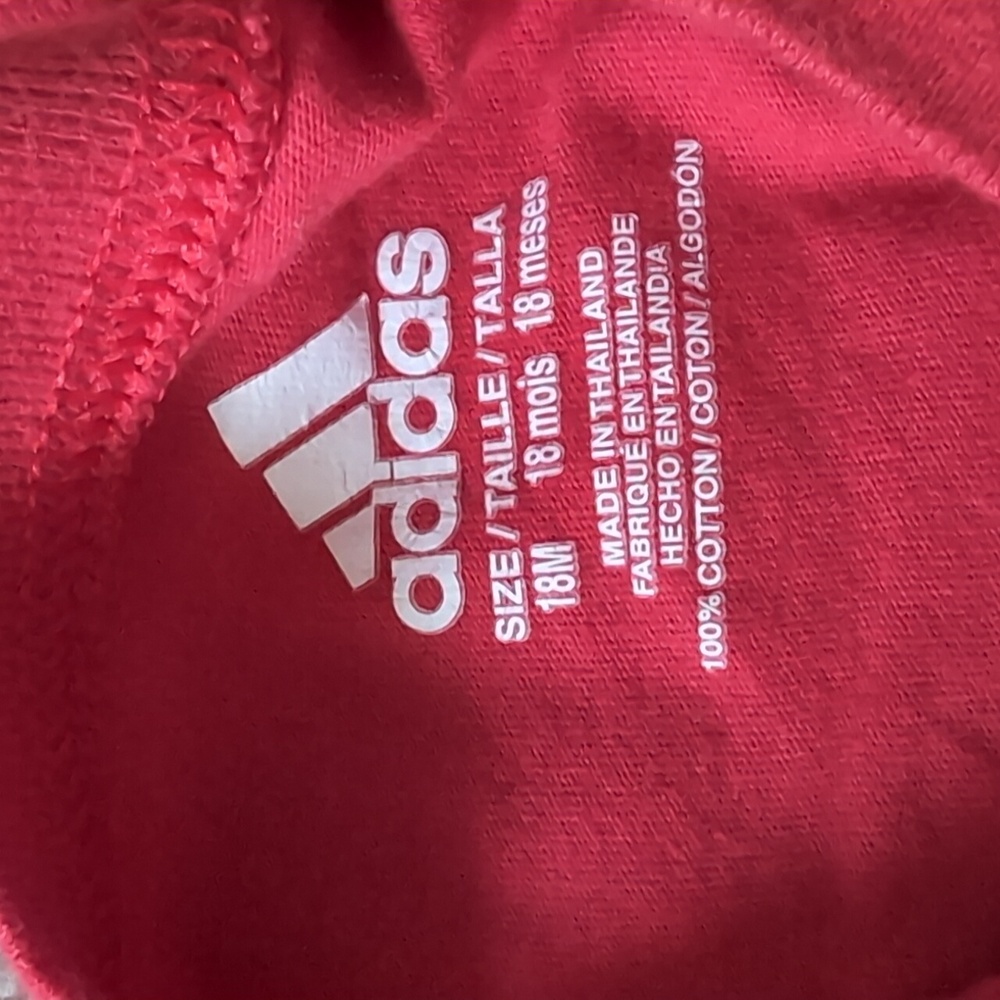 Adidas Red Bodysuit Short Sleeve One Piece - Picture 2 of 2